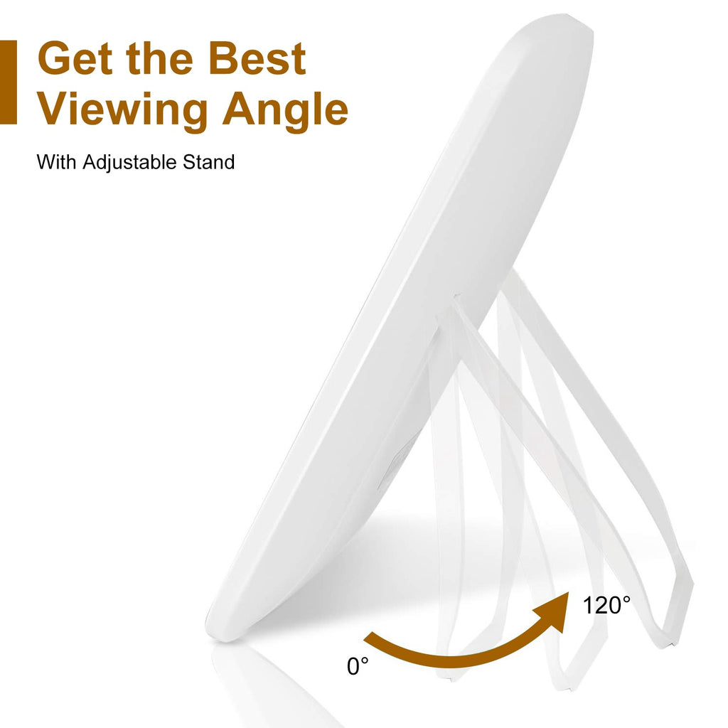 Portable LED Makeup Mirror with Adjustable Lighting (Rechargeable)