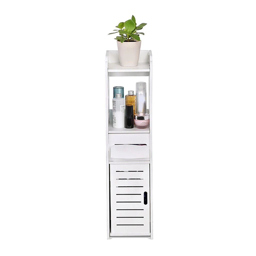 Bathroom Cabinet Toilet Cabinet Wooden Bathroom Cabinet White Wooden Bathroom Cabinet Toilet Storage Shelf Space Saver Organizer
