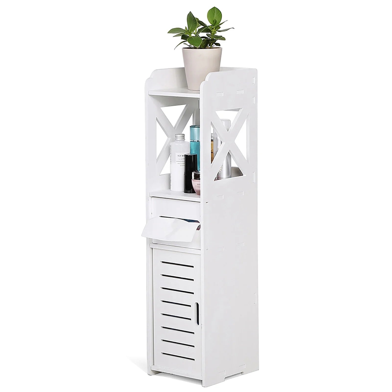 Bathroom Cabinet Toilet Cabinet Wooden Bathroom Cabinet White Wooden Bathroom Cabinet Toilet Storage Shelf Space Saver Organizer