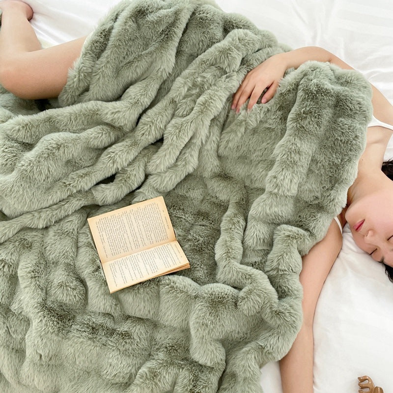 Premium Rabbit Velvet Blanket – Warmth Meets Luxury